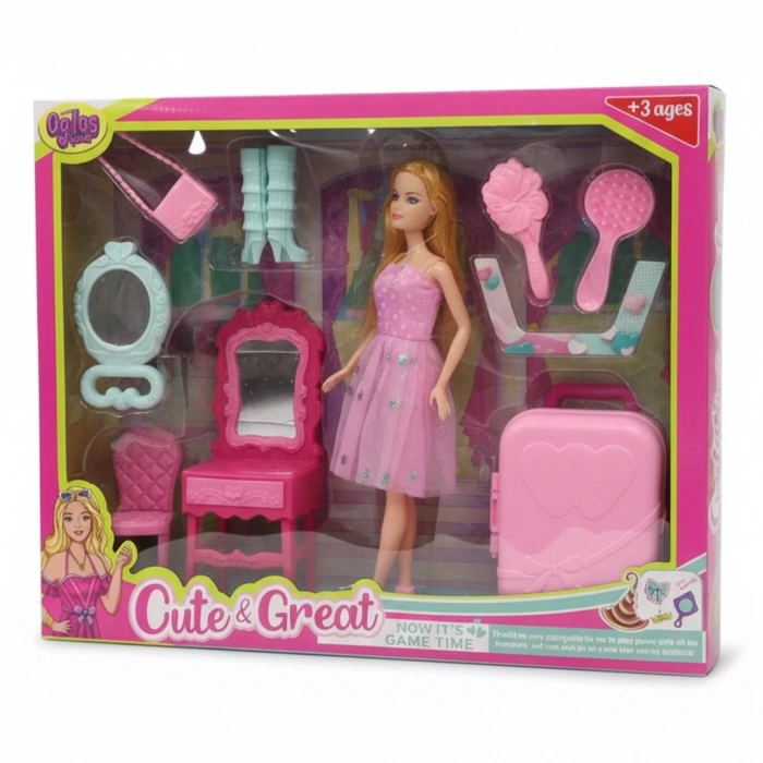 OYDAŞ 02454 CİNDY DOLL BAVULLU MAKYAJ MASALI BEBEK (12)