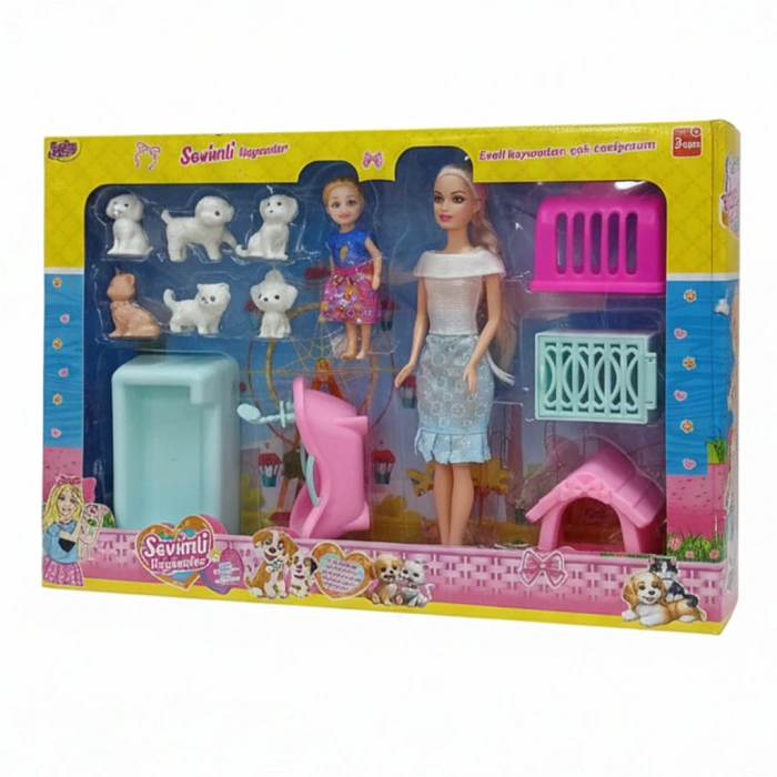 OYDAŞ 02463 KUTULU BEBEKLİ PATİ DOSTLARIM AKSESUARLI (12)