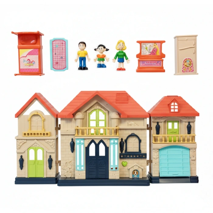 PRESTİJ 1369 3-BEBEKLİ ŞATOLU EV SETİ (24)