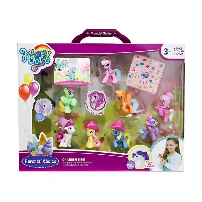 PRESTİJ 3229A KUTULU 8Lİ PONY SET (36)