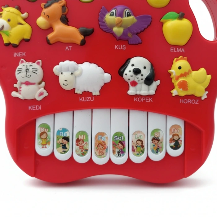 PRESTİJ PR-23 KUTULU HAYVANLI PİLLİ ELMALI PİYANO