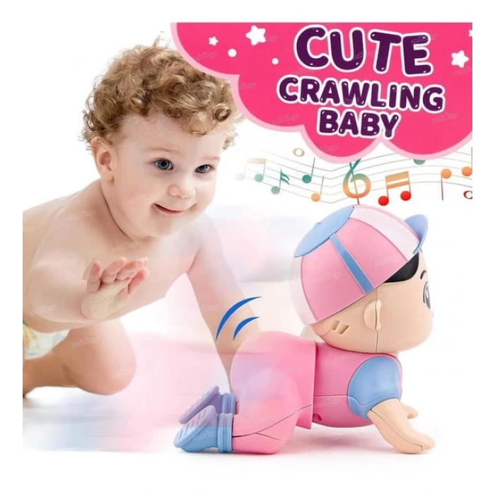 PRESTİJ QB-03 KUTULU PİLLİ EMEKLEYEN BEBEK (60)