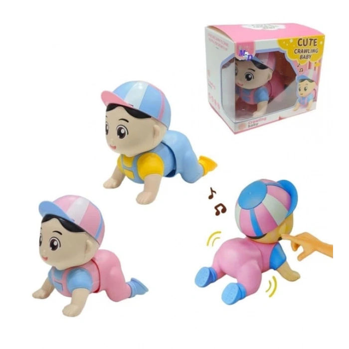 PRESTİJ QB-03 KUTULU PİLLİ EMEKLEYEN BEBEK (60)