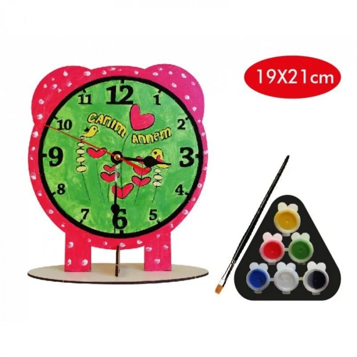 REDKA KUMTOYS AHŞAP SAAT BOYAMA RD5302