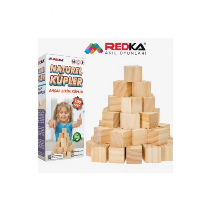 REDKA RD5657 NATUREL AHŞAP KÜPLER (100 PARÇA)