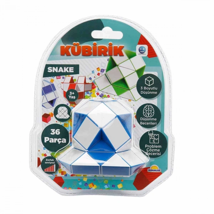 SUNMAN S00001623 SUN-RST-SML-OYUN KÜBİRİK SNAKE 4R.KRTL.