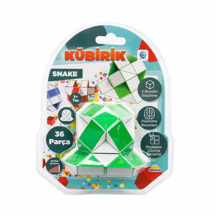 SUNMAN S00001623 SUN-RST-SML-OYUN KÜBİRİK SNAKE 4R.KRTL.