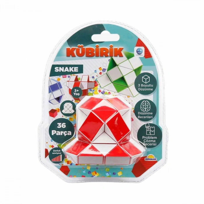 SUNMAN S00001623 SUN-RST-SML-OYUN KÜBİRİK SNAKE 4R.KRTL.