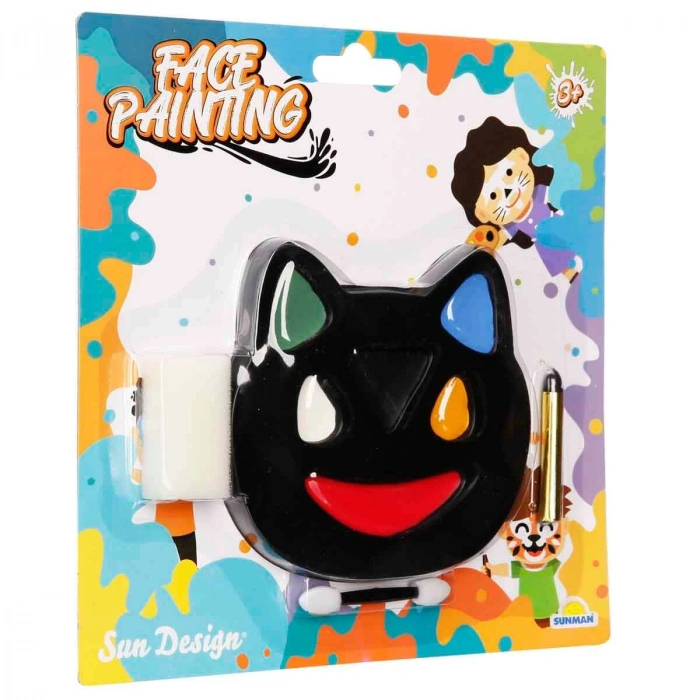 SUNMAN S00002591 SUN-RST-SDN-YÜZ BOYASI 1 KALEMLİ 6 RENKLİ KEDİ ŞKL.KRTL.