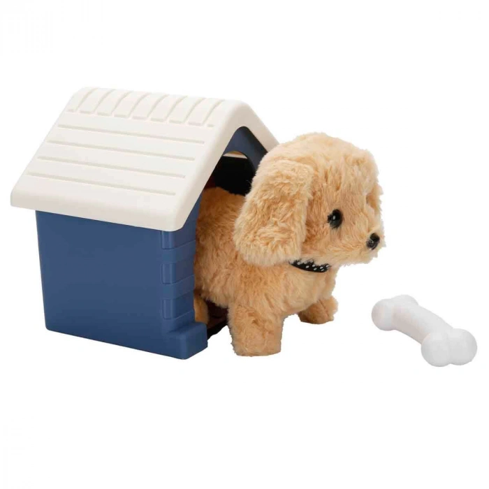 SUNMAN S00004252 SUN-RST-PFF-PELUŞ SEVİMLİ KÖPEK KARAMEL HAREKETLİ/SESLİ KULUBELİ