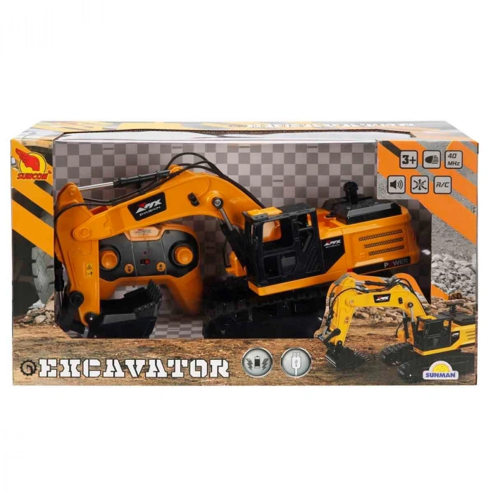 SUNMAN S00004492 SUN-RST-SNC-R/C F/F EKSKAVATÖR 3.7V.USB.40MHZ.SESLİ/IŞIKLI
