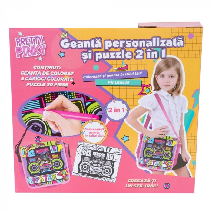 SUNMAN S00004838 SUN-YFN-PRP-HOBİ SET 2IN1 OMUZ ÇANTASI BOYAMA