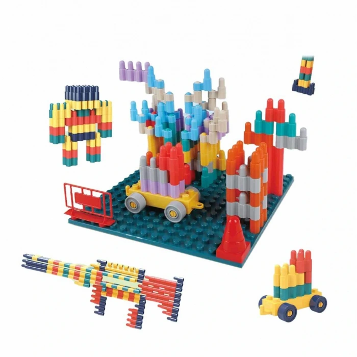 SUNMAN S00004844 SUN-YFN-BLOK SET BUILDING BLOCKS ŞEKİLLİ YAPIM BLOKLARI 88PRÇ.