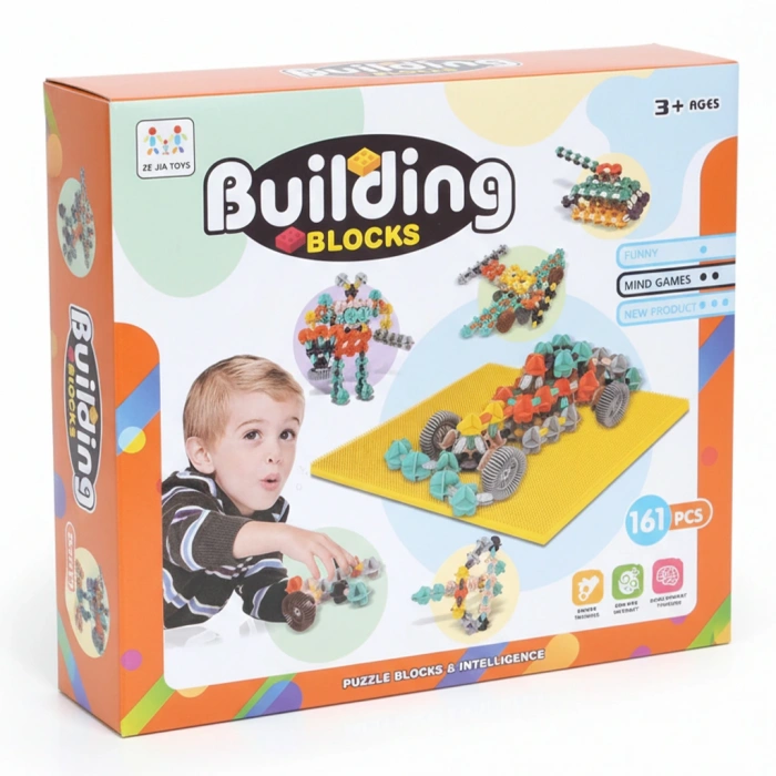 SUNMAN S00004845 SUN-YFN-BLOK SET BUILDING BLOCKS ŞEKİLLİ YAPIM BLOKLARI 153PRÇ.