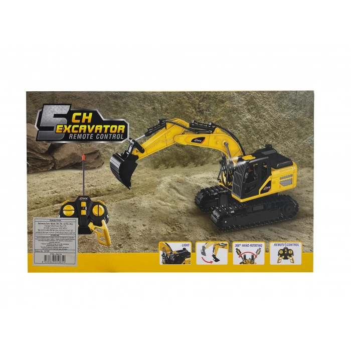 SUNMAN S00005085 SUN-RST-R/C İŞ MAKİNESİ 1/18 EKSKAVATÖR F/F IŞIK 5CH.3.7V.USB 40MHHZ.