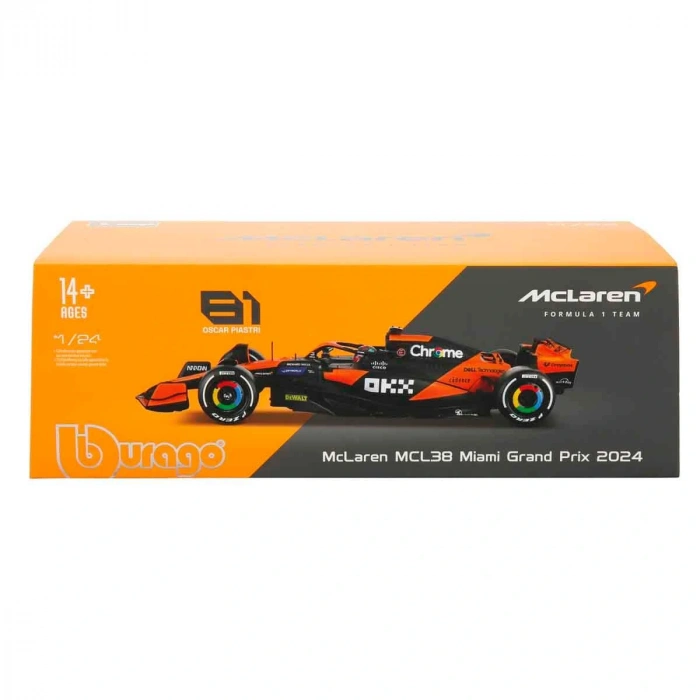 SUNMAN S00028033 SUN-BUR-1/24 FORMULA 1 MCLAREN MCL38 MIAMI GRAND PROX 2024 (F1) 2A