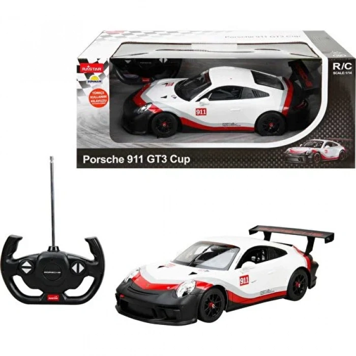 SUNMAN S00031343 SUN-RAS-R/C 1/14 F/F PORSCHE 911 GT3 CUP 2.4GHZ.IŞIKLI