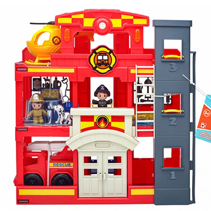 SUNMAN S00033214 SUN-CPM-OYUN SET TINY KIDDOM İTFAİYE İSTASYONU 32PRÇ.SES/IŞIK