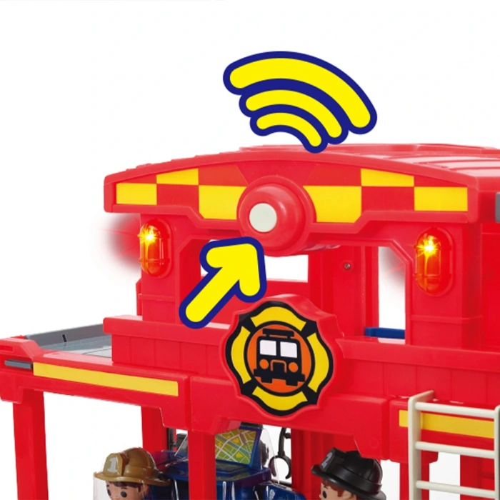 SUNMAN S00033214 SUN-CPM-OYUN SET TINY KIDDOM İTFAİYE İSTASYONU 32PRÇ.SES/IŞIK