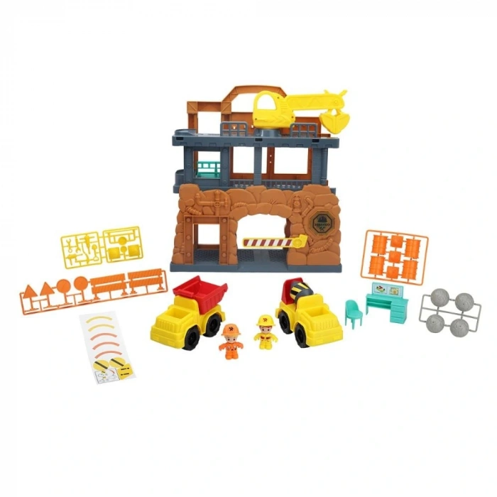 SUNMAN S00033216 SUN-CPM-OYUN SET TINY KIDDOM İNŞAAT SAHASI 33PRÇ.SES/IŞIK