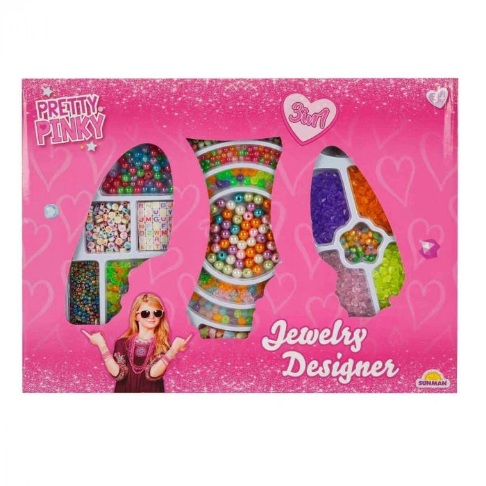 SUNMAN S00033801  - SUN-YFN-HOBİ SET TAKI YAPIMI BONCUKLU 3IN1