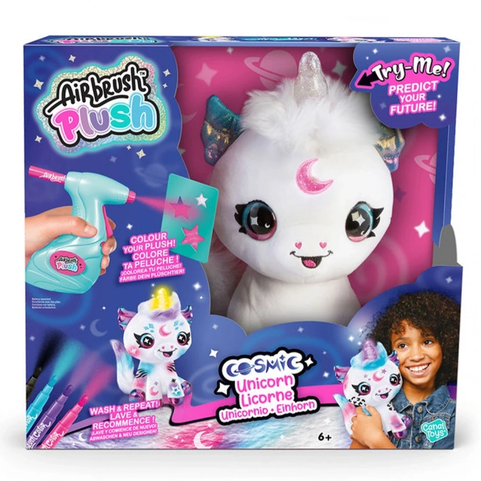 SUNMAN S00045529 SUN-CNL-HOBİ SET AIRBRUSH PELUŞ COSMIC UNICORN IŞIKLI B/O