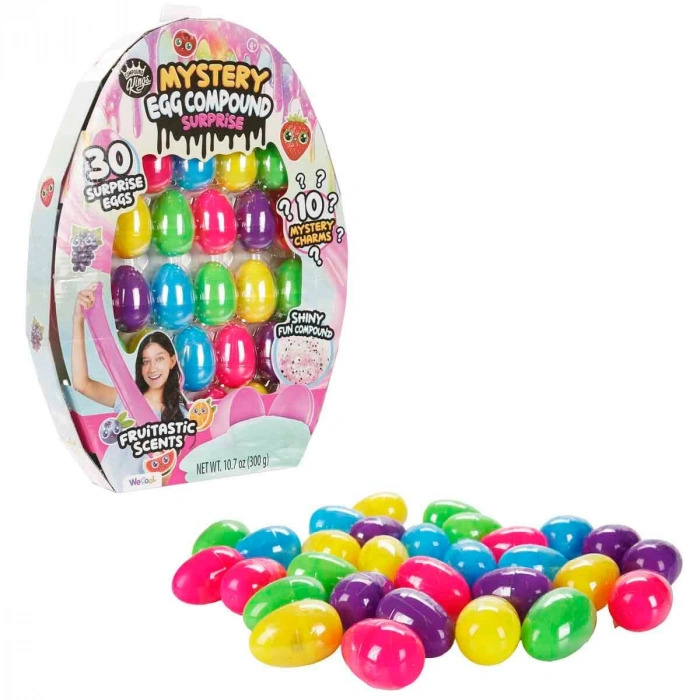 SUNMAN S00076066 SUN-PLA-WEC-SLIME MYSTERY EGG COMPOUND 30 SÜRPRİZ YUMURTA 300GR.