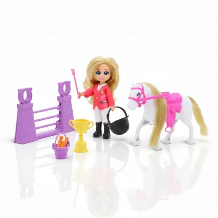 SUNMAN S00081108 SUN-FNV-MNK.BBK.SET DREAMEEZ MİNİ AT BİNİCİ BEBEK