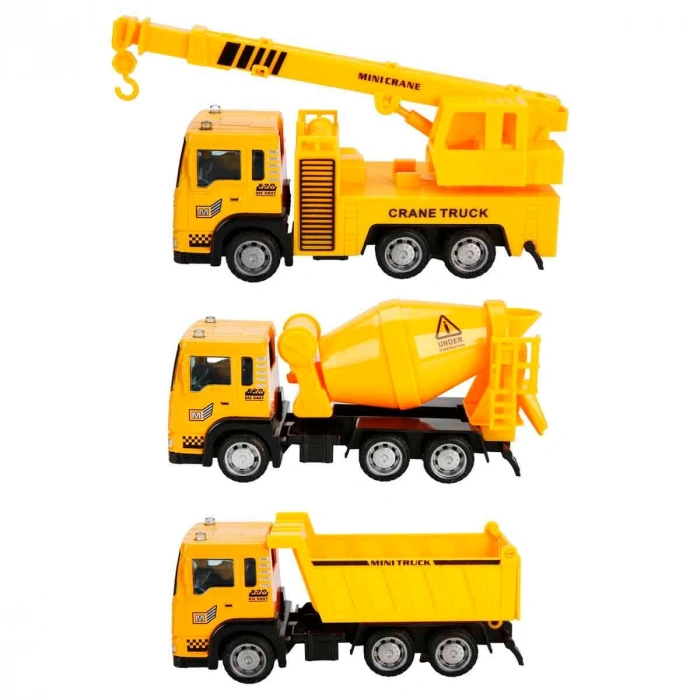 SUNMAN S01002375 DC. 1/55 İNŞAAT ARAÇLARI KAMYON MİKSER VİNÇ 3LÜ