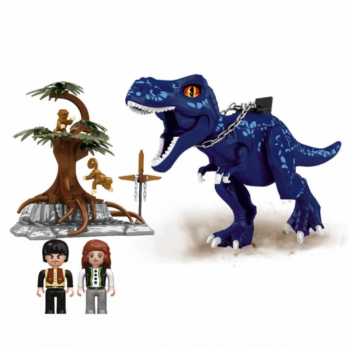 SUNMAN S01003226 SUN-RST-BLX-DINOSAUR SET DİNOZOR VE SAVAŞÇILAR 2FGR.135PRÇ