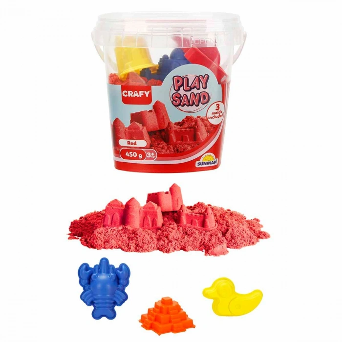SUNMAN-S01005696 SUN-SABC-CRF-OYUN KUM SET 3 KALIPLI PLSTK.KOVA 450GR.KRMZ.