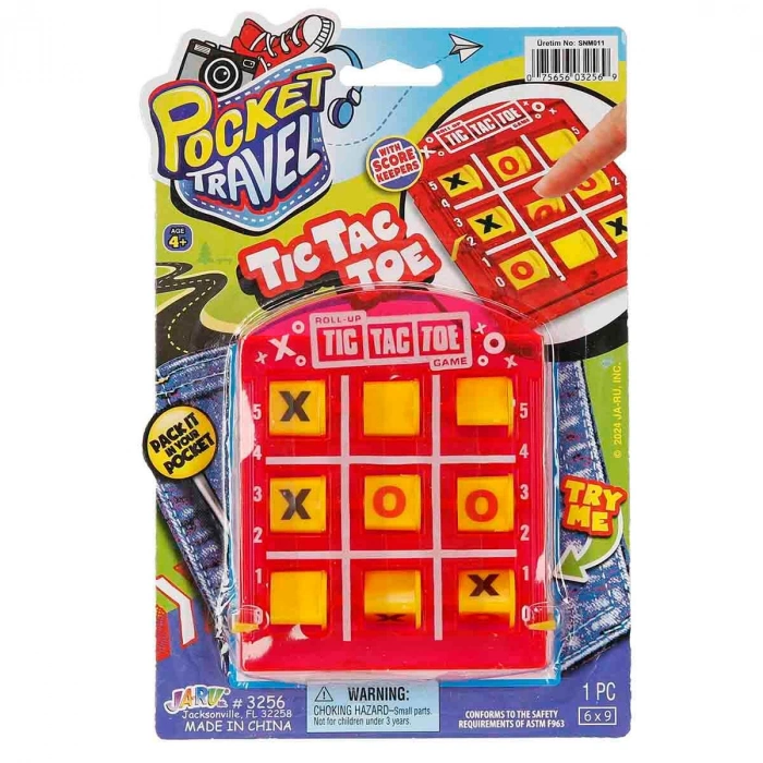 SUNMAN S011003256  SUN-JRU-POCKET TRAVEL TIC TAC TOE 2A.KRTL