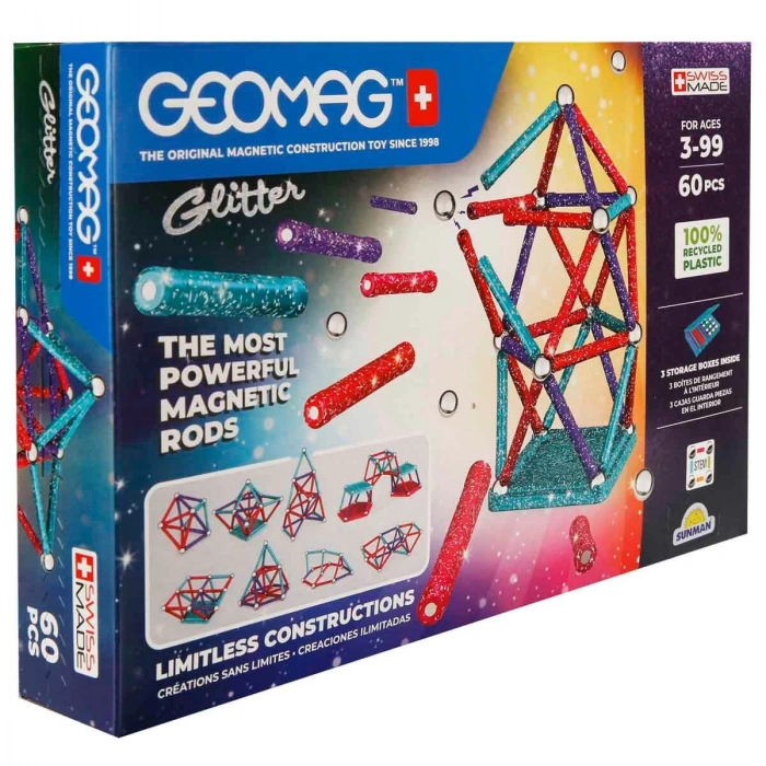 SUNMAN S02000536  - SUN-GEO-PARILTILI MANYETİK ÇUBUKLAR 60PRÇ.  (4)