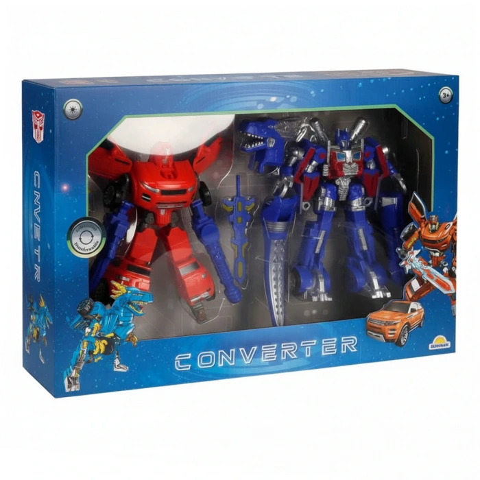 SUNMAN S02001028 SUN-YFN-ROBOT TRANSFORMER 2Lİ IŞIKLI B/O