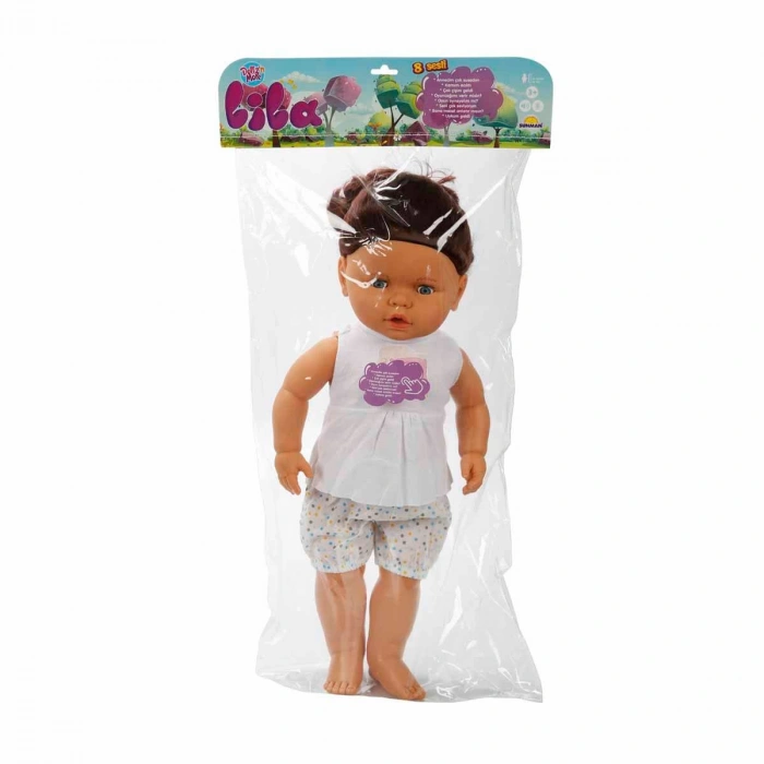 SUNMAN S02060011 LİLA SAÇLI SESLİ BEBEK 60 CM 4A.POŞETLİ