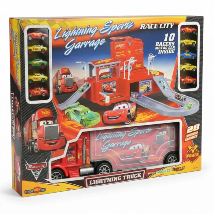 TOYSAN SPR-70 RACER GARAJE - 10 METAL CARS