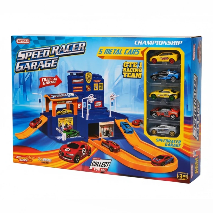 TOYSAN TOY-33 SPEED RACER GARAJE 5 METAL ARABA