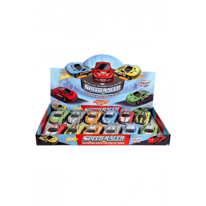 TOYSAN TOY-38 FERRARİ ÇEK BIRAK ARABA 12Lİ DİSPLAY