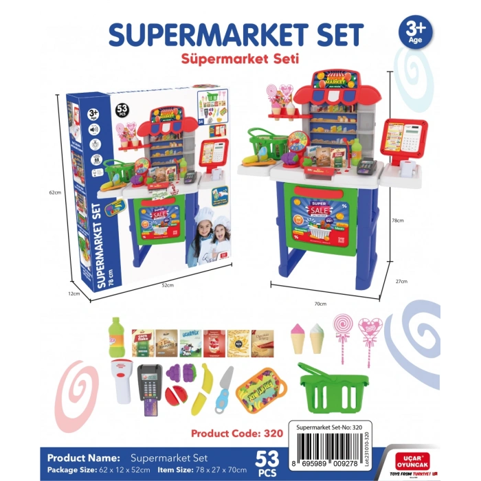 UÇAR 0320 SÜPERMARKET MEYVELİ SET 53 PRÇ