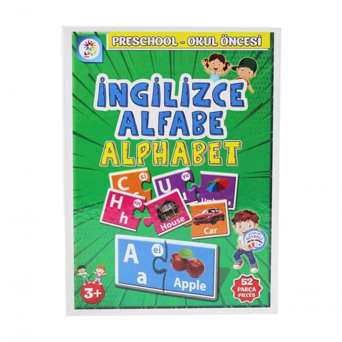 UTKU LCEGT001 İNGİLİZCE EĞİTİM ALFABE KARTLARI