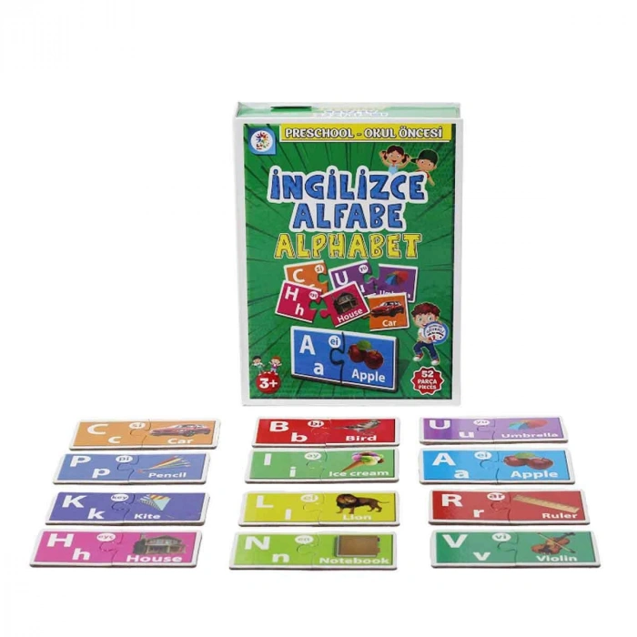 UTKU LCEGT001 İNGİLİZCE EĞİTİM ALFABE KARTLARI