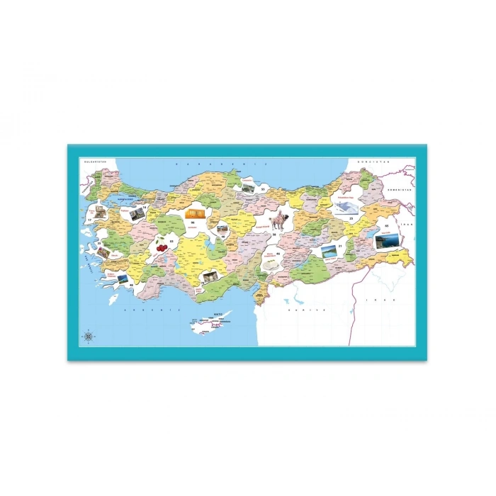 UTKU LCSH001 SİYASİ HARİTA FRAME (96)