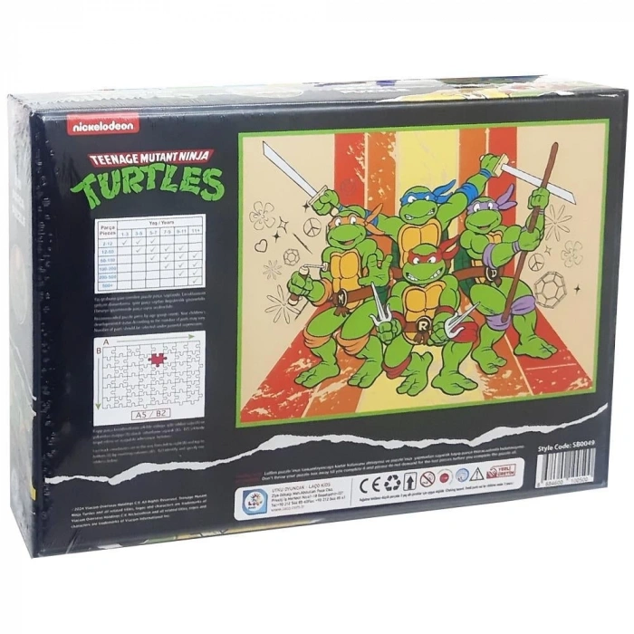 UTKU NK0050 KAPLUMBAĞA 100 PRÇA KUTU PUZZLE (12)