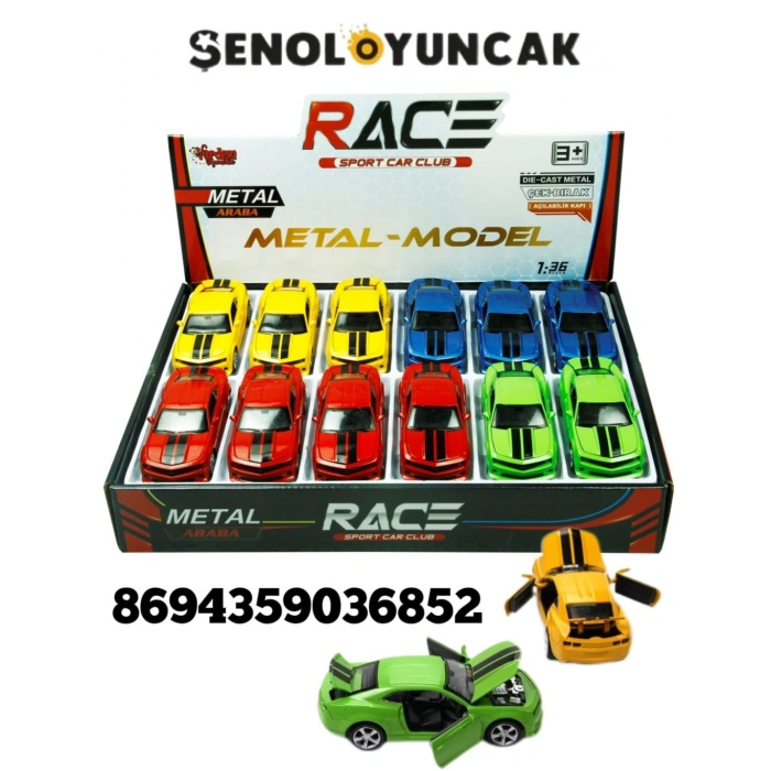 VARDEM 80137 ÇEKBIRAK 1:36 ŞERİTLİ SPOR ARABA DİE CAST (12)