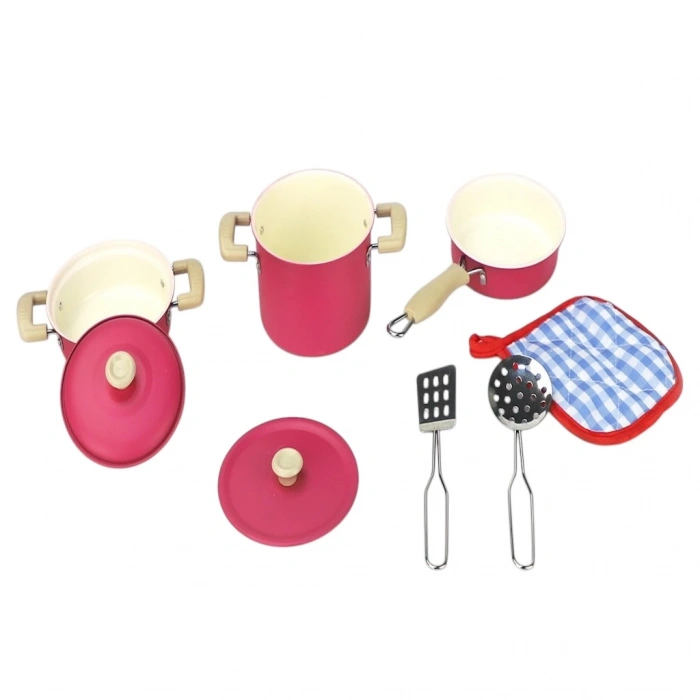 VARDEM ATF-1818-6A 8 PARÇA PEMBE EMAYE TENCERE (18)