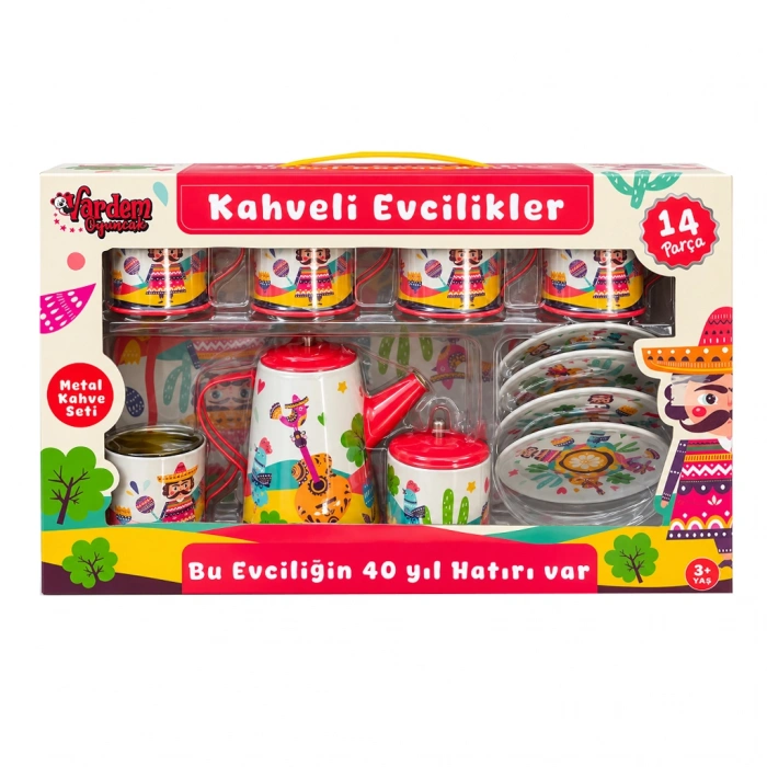 VARDEM ATF-996-7A-10A 14 PARCA DESENLI METAL CAY-KAHVE (18)