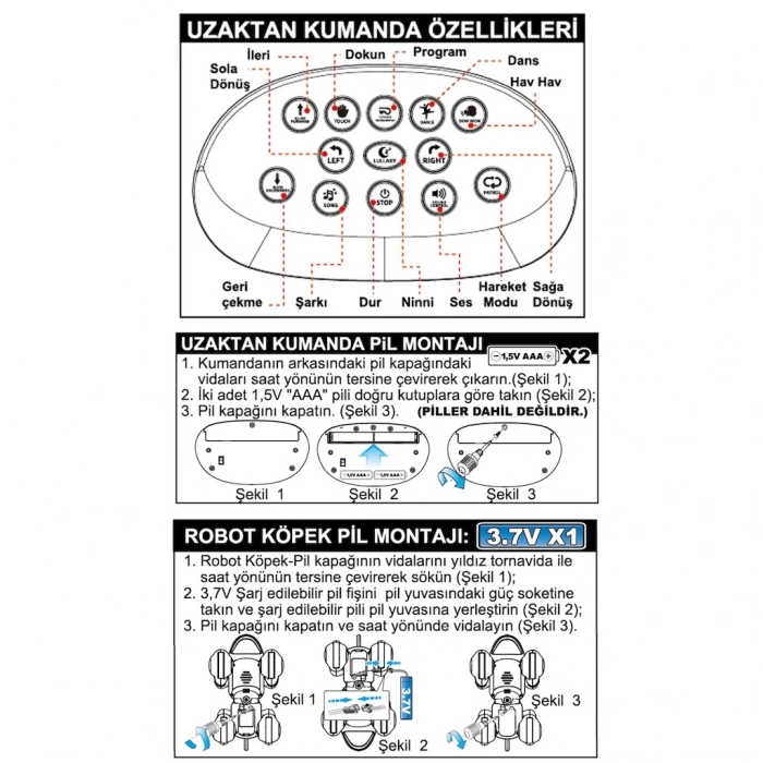 VARDEM G52 UK SARJLI INTERAKTIF AKILLI ROBOT (6)