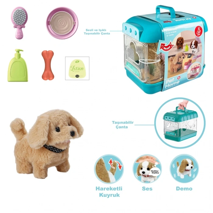 VARDEM JND-6806 SESİ HAREKETLİ KÖPEK VE IŞIKLI SEFFAF KAFES (16)