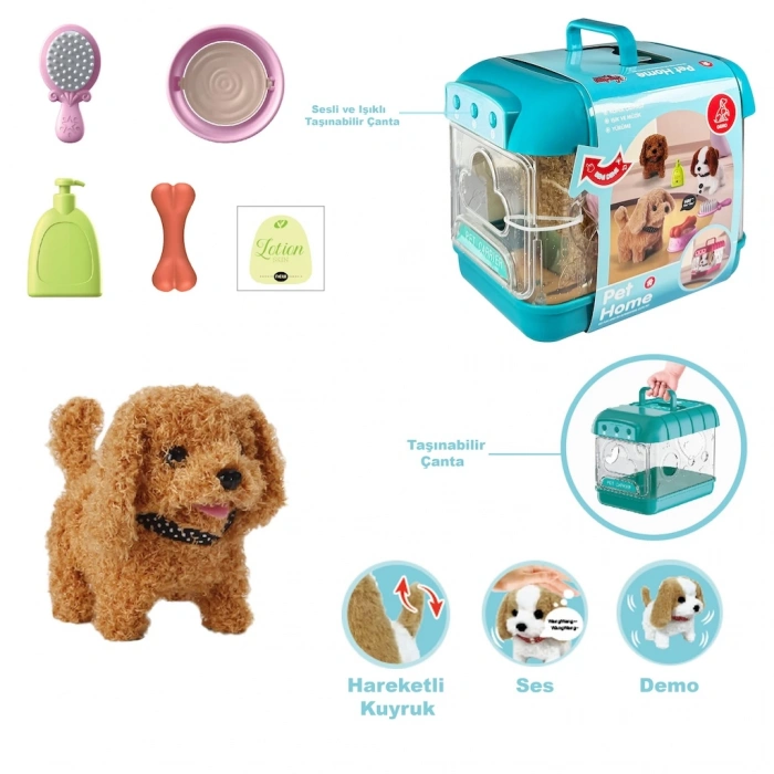 VARDEM JND-6806 SESİ HAREKETLİ KÖPEK VE IŞIKLI SEFFAF KAFES (16)