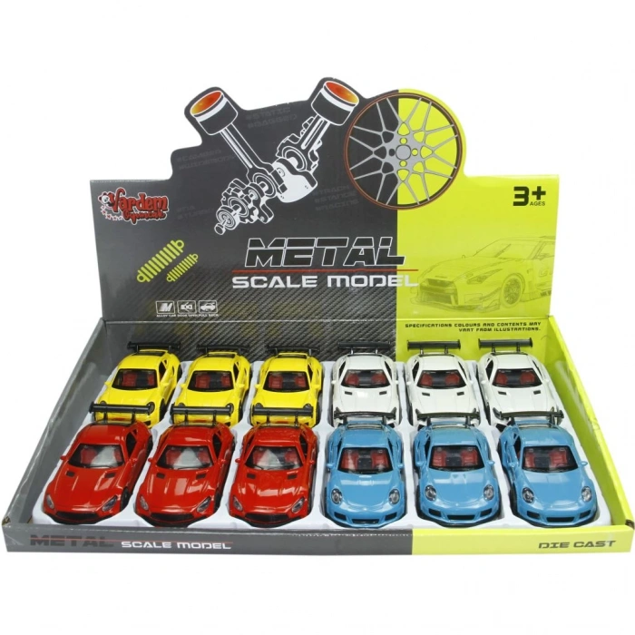 VARDEM KM-3621C CEKBIRAK 1:36 METAL SPOR ARABA (144)